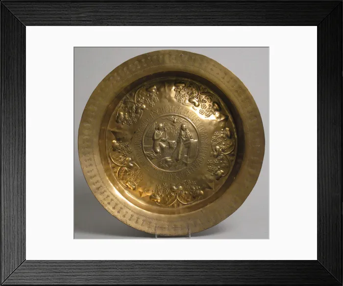 Framed Print : Basin, German, 15th century. Creator: Unknown Framed Print : Basin, German, 15th century. Creator: Unknown
