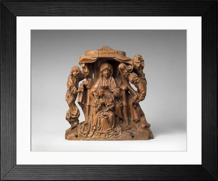 Framed Print : Saint Anne with the Virgin and Child, German, ca. 1475-1500. Creator: Unknown Framed Print : Saint Anne with the Virgin and Child, German, ca. 1475-1500. Creator: Unknown