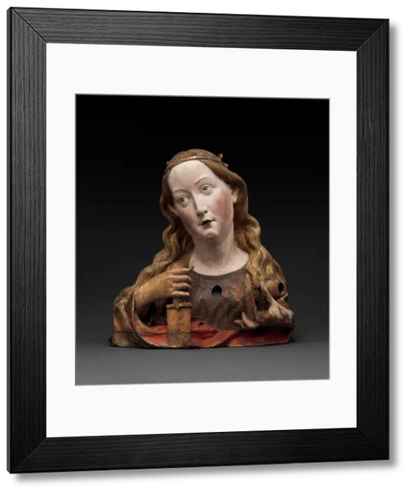 Framed Print : Reliquary Bust of Saint Catherine of Alexandria, German, ca. 1465. Creator: Unknown Framed Print : Reliquary Bust of Saint Catherine of Alexandria, German, ca. 1465. Creator: Unknown