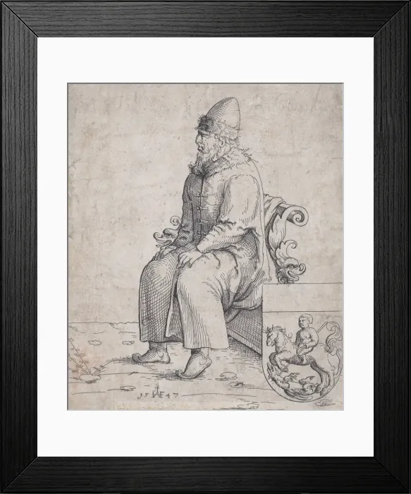 Framed Print : Basil (Basilius), Grand Duke of Russia, 1547. Creator: Augustin Hirschvogel Framed Print : Basil (Basilius), Grand Duke of Russia, 1547. Creator: Augustin Hirschvogel