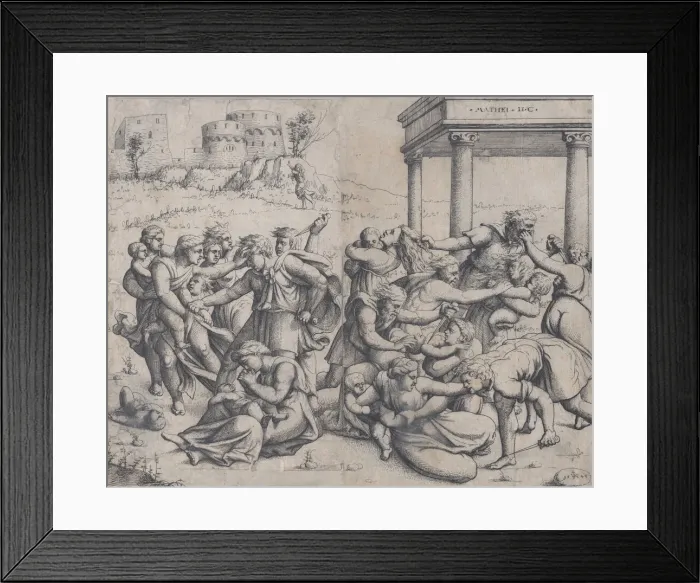 Framed Print : The Massacre of the Innocents, 1545. Creator: Augustin Hirschvogel Framed Print : The Massacre of the Innocents, 1545. Creator: Augustin Hirschvogel