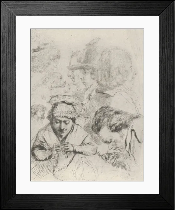 Framed Print : Le Citoyen Aubourg, Mme Aubourg, et leur famille (Citizen Aubourg, Madame Aubourg... ca Framed Print : Le Citoyen Aubourg, Mme Aubourg, et leur famille (Citizen Aubourg, Madame Aubourg... ca