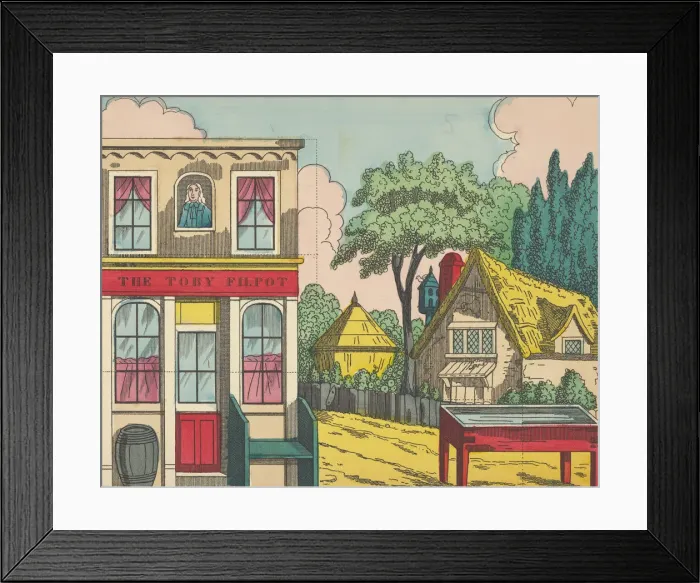 Framed Print : Scene 13, from Jack the Giant Killer, Trick Scene for a Toy Theater, 1870-90 Framed Print : Scene 13, from Jack the Giant Killer, Trick Scene for a Toy Theater, 1870-90