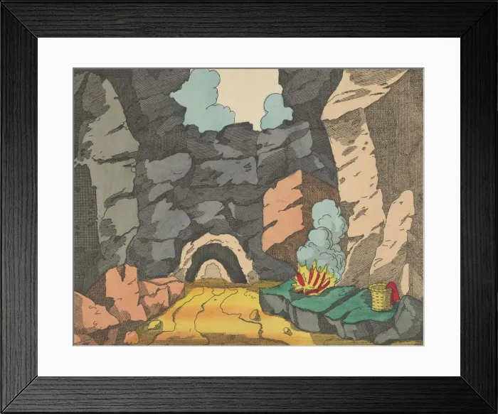 Framed Print : Scene 2, from Jack the Giant Killer, Scenes for a Toy Theater, 1870-90 Framed Print : Scene 2, from Jack the Giant Killer, Scenes for a Toy Theater, 1870-90