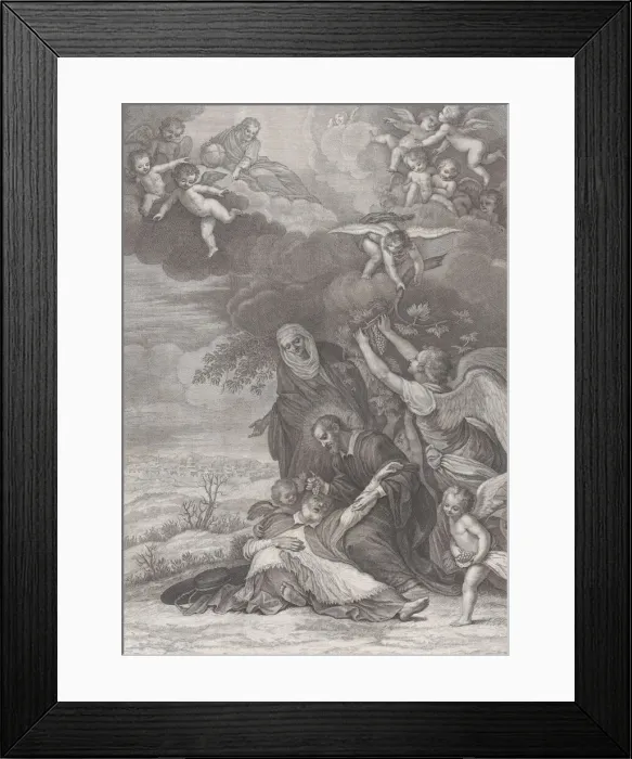 Framed Print : Miracle of a Saint, 1777. Creators: Benedetto Eredi, Ranieri Allegranti Framed Print : Miracle of a Saint, 1777. Creators: Benedetto Eredi, Ranieri Allegranti