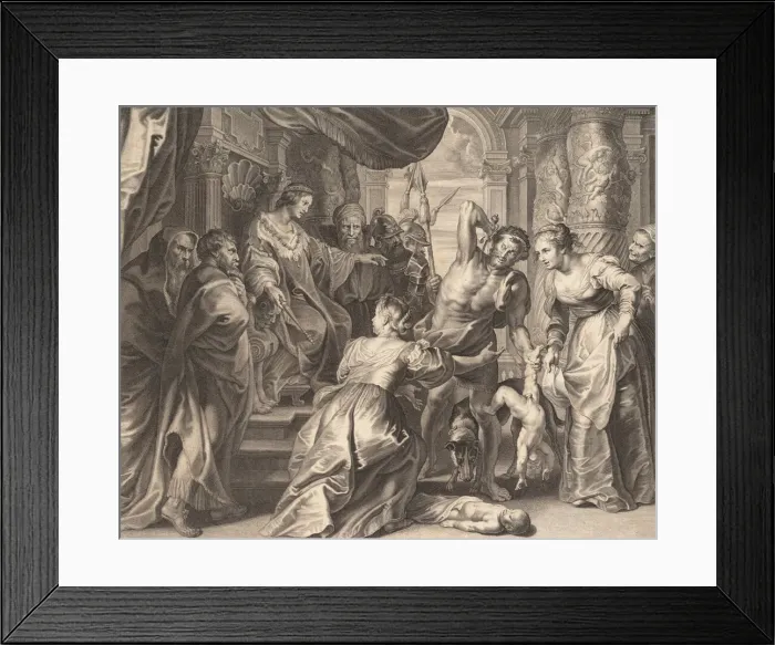 Framed Print : The Judgment of Solomon, 1595-1633. Creator: Boetius Adams Bolswert Framed Print : The Judgment of Solomon, 1595-1633. Creator: Boetius Adams Bolswert