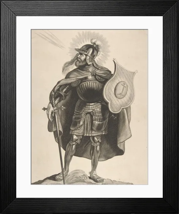 Framed Print : St. Gangulphus, 1650. Creator: Cornelis de Visscher Framed Print : St. Gangulphus, 1650. Creator: Cornelis de Visscher