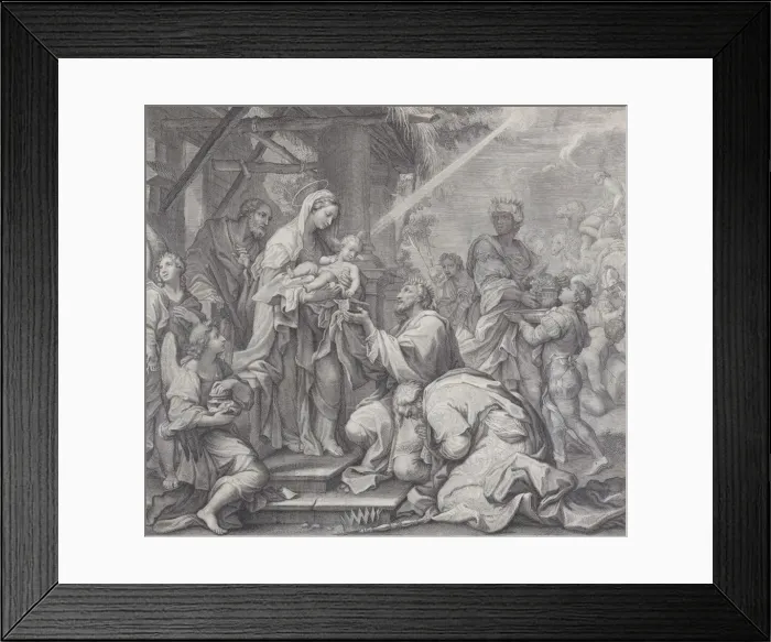 Framed Print : The Adoration of the Magi, 1714-24. Creator: Benoit Farjat Framed Print : The Adoration of the Magi, 1714-24. Creator: Benoit Farjat
