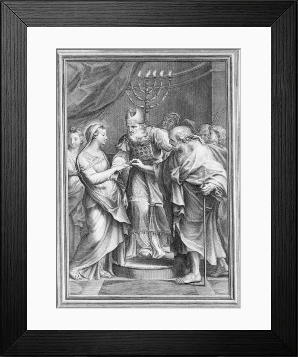 Framed Print : Marriage of the Virgin, 1645-1724. Creator: Benoit Farjat Framed Print : Marriage of the Virgin, 1645-1724. Creator: Benoit Farjat