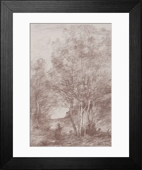 Framed Print : The Philosophers Retreat (Le Repos des philosophes), 1871 Framed Print : The Philosophers Retreat (Le Repos des philosophes), 1871