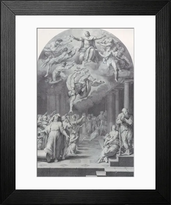 Framed Print : Plate 40: the division of the elect from the reprobate, 1756. Creators: Bartolomeo Crivellari, Gabriel Soderling Framed Print : Plate 40: the division of the elect from the reprobate, 1756. Creators: Bartolomeo Crivellari, Gabriel Soderling