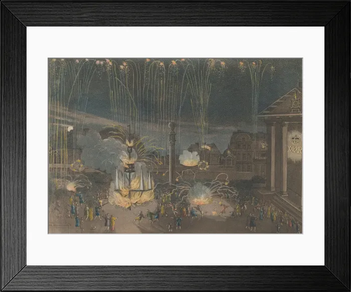 Framed Print : A Perfect Description of the Firework in Covent Garden that was perform d at the Charge Framed Print : A Perfect Description of the Firework in Covent Garden that was perform d at the Charge