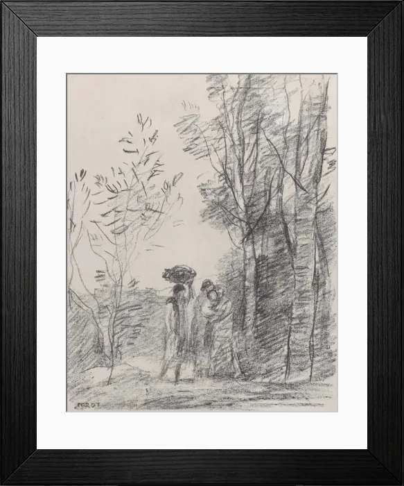 Framed Print : The Meeting in the Grove (La Rencontre au bosquet), 1871 Framed Print : The Meeting in the Grove (La Rencontre au bosquet), 1871