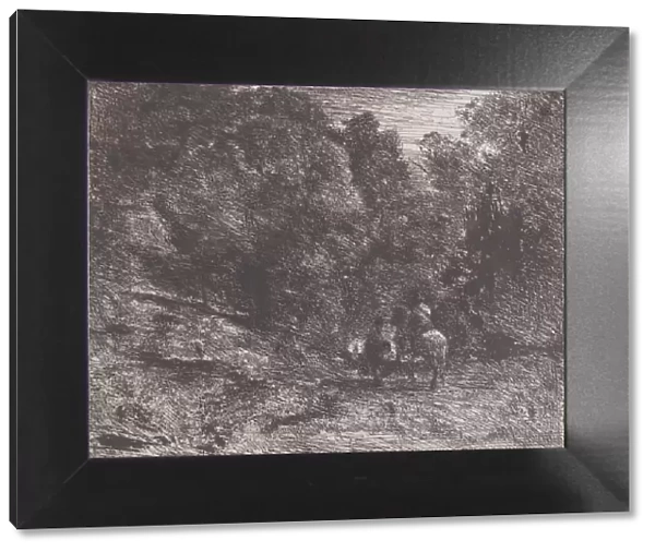 Two Travelers in a Forest (Le Cavalier en foret et le pieton), 1854