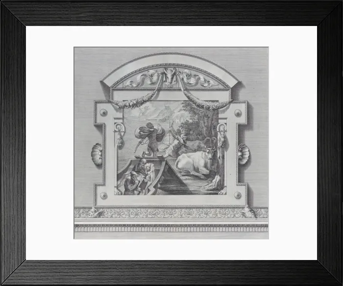 Framed Print : Plate 24: Ulysses's companions stealing the oxen sacred to Apollo, 1756. Creators: Bartolomeo Crivellari, Gabriel Soderling Framed Print : Plate 24: Ulysses's companions stealing the oxen sacred to Apollo, 1756. Creators: Bartolomeo Crivellari, Gabriel Soderling