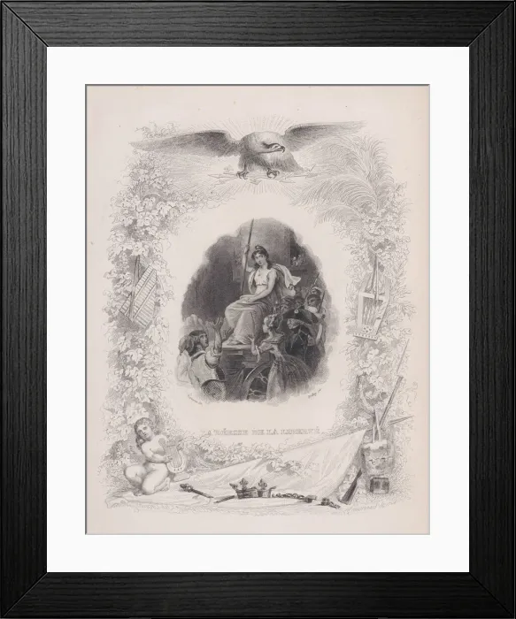 Framed Print : The Goddess Liberty, from The Songs of Beranger, 1829 Framed Print : The Goddess Liberty, from The Songs of Beranger, 1829