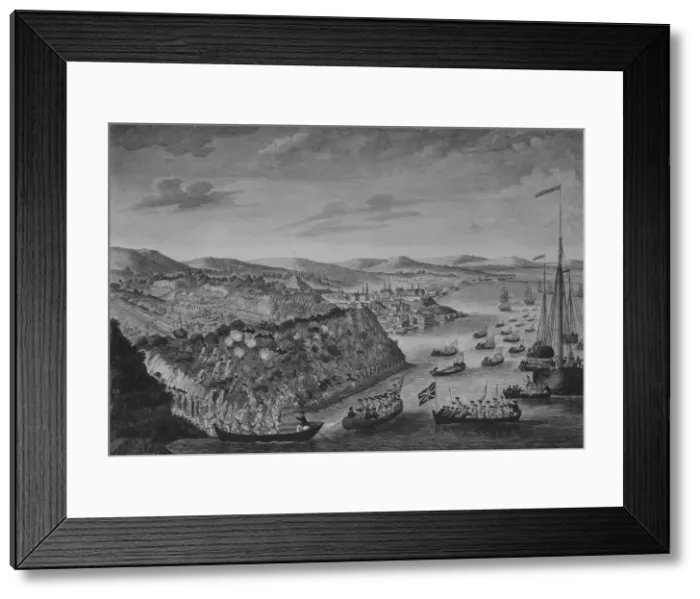 Framed Print : A View of the Taking of Quebec, September 13, 1759, ca. 1760 Framed Print : A View of the Taking of Quebec, September 13, 1759, ca. 1760