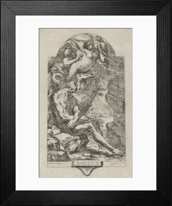 Framed Print : Saint Paul of Thebes tempted by a demon, after Magnasco, ca. 1720-30 Framed Print : Saint Paul of Thebes tempted by a demon, after Magnasco, ca. 1720-30