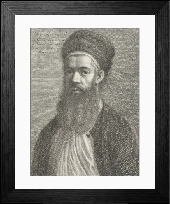 Framed Print : Self-portrait in a Turkish Outfit, 18th century. Creator: Carlo Gregori Framed Print : Self-portrait in a Turkish Outfit, 18th century. Creator: Carlo Gregori
