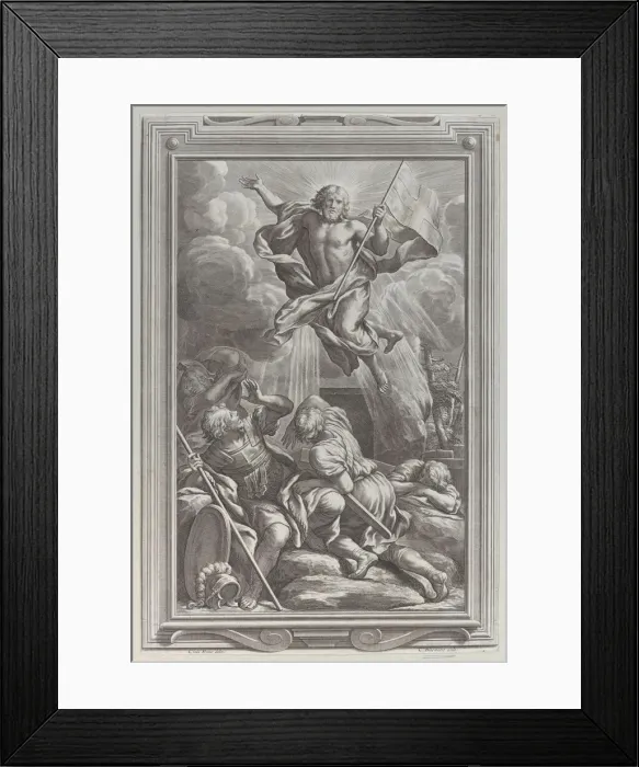 Framed Print : The Resurrection, 1662. Creator: Cornelis Bloemaert Framed Print : The Resurrection, 1662. Creator: Cornelis Bloemaert
