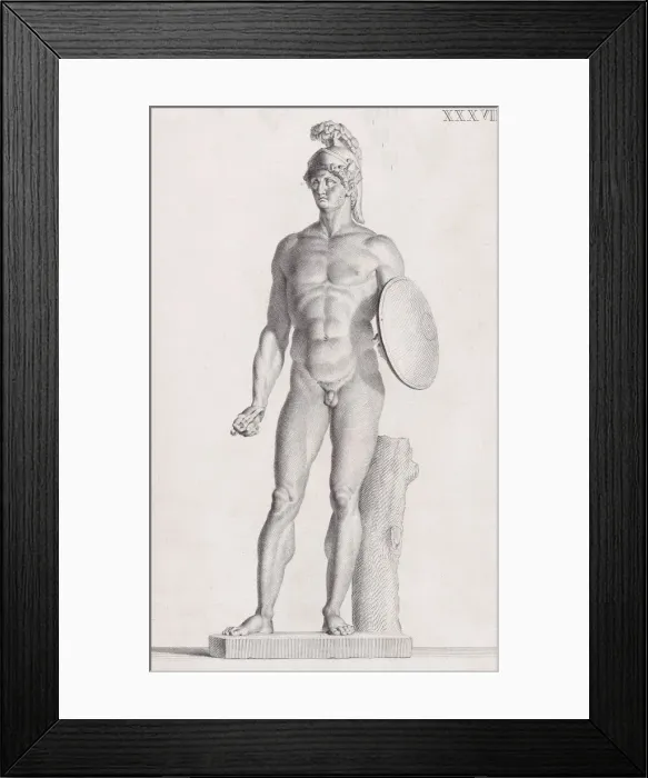 Framed Print : Plate XXXVII (37): Mars. From Museum Florentinum Framed Print : Plate XXXVII (37): Mars. From Museum Florentinum