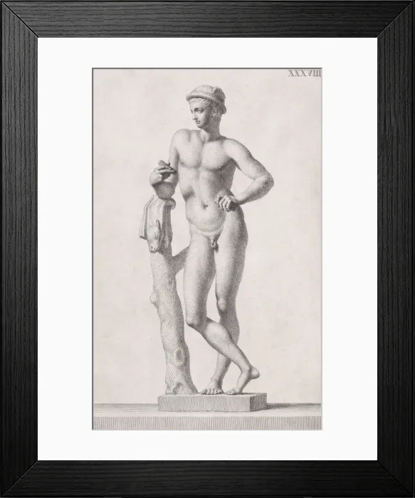 Framed Print : Plate XXXVIII (38): Mercury. From Museum Florentinum Framed Print : Plate XXXVIII (38): Mercury. From Museum Florentinum