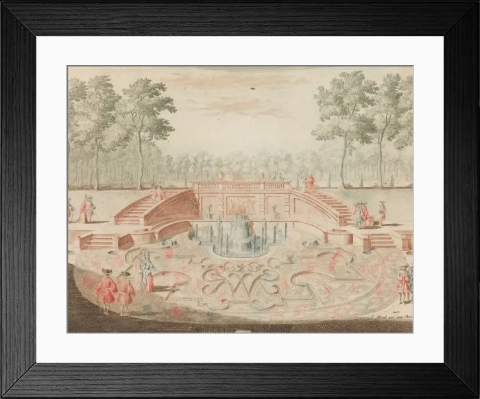 Framed Print : De Fontein van de Koninglijke door-eengevlochte Naam; voor de veiver Framed Print : De Fontein van de Koninglijke door-eengevlochte Naam; voor de veiver