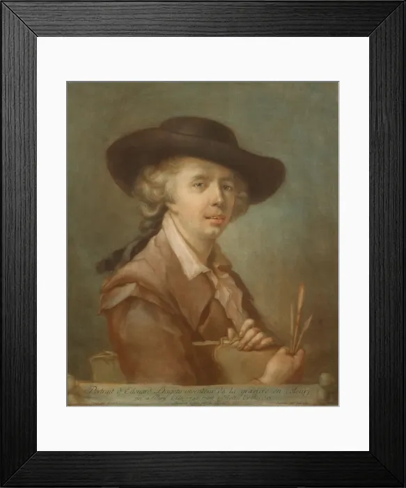 Framed Print : Portrait of Edouard Gautier-Dagoty, 1783. Creator: Carlo Lasinio Framed Print : Portrait of Edouard Gautier-Dagoty, 1783. Creator: Carlo Lasinio