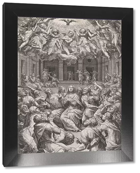 The Pentecost, 1574. Creator: Cornelis Cort