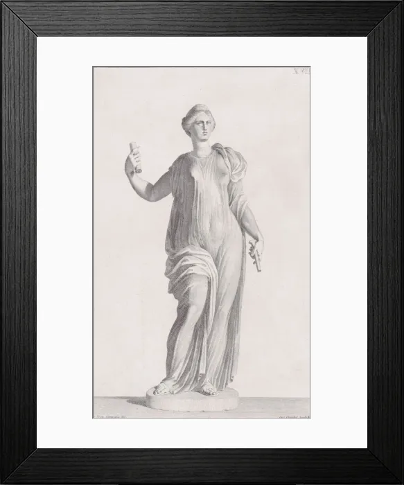 Framed Print : Plate XVII (17): A Muse. From Museum Florentinum Framed Print : Plate XVII (17): A Muse. From Museum Florentinum