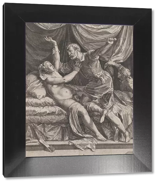 Tarquin and Lucretia, 1571. Creator: Cornelis Cort