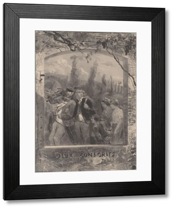 Framed Print : Two Conscripts, ca. 1830-70. Creator: Celestin Nanteuil Framed Print : Two Conscripts, ca. 1830-70. Creator: Celestin Nanteuil