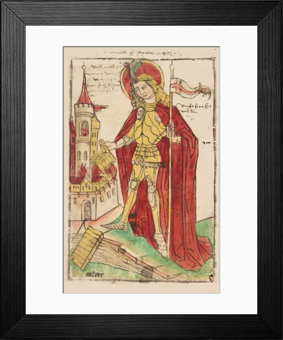 Framed Print : Saint Florian, ca. 1460. Creator: Casper Framed Print : Saint Florian, ca. 1460. Creator: Casper