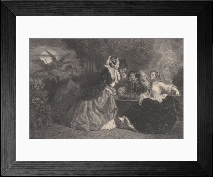 Framed Print : The Daughters of the Devil (The Creature), ca. 1848-62. Creator: Celestin Nanteuil
