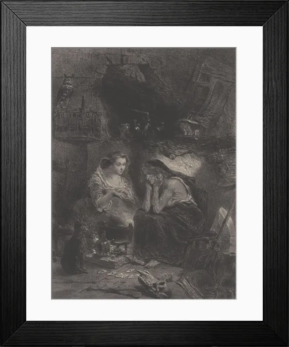 Framed Print : The Potion, 1860. Creator: Celestin Nanteuil Framed Print : The Potion, 1860. Creator: Celestin Nanteuil