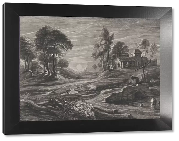 Landscape with Draw-Well, 1638-60. Creator: Cornelis Galle I