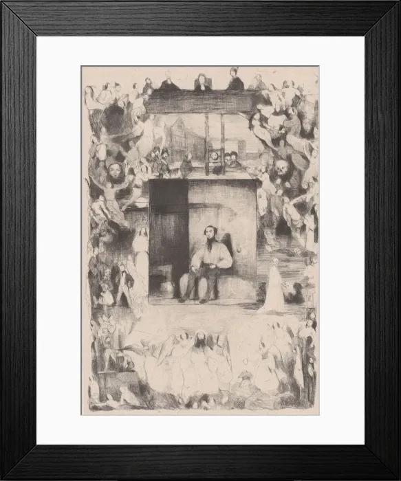 Framed Print : The Last Day of a Condemned Man, 1833. Creator: Celestin Nanteuil Framed Print : The Last Day of a Condemned Man, 1833. Creator: Celestin Nanteuil