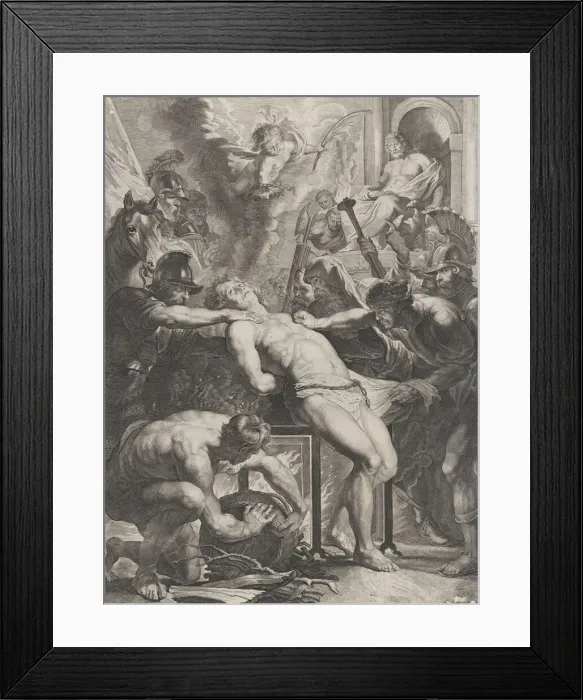 Framed Print : The Martyrdom of St Lawrence, ca. 1640-70. Creator: Attributed to Cornelis Meyssens Framed Print : The Martyrdom of St Lawrence, ca. 1640-70. Creator: Attributed to Cornelis Meyssens