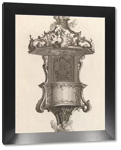 Design for a Pulpit, Plate 1 from an Untitled Series of Pulpit Designs, Pri