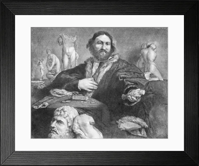 Framed Print : Andrea Odoni, 1640-58. Creator: Cornelis de Visscher Framed Print : Andrea Odoni, 1640-58. Creator: Cornelis de Visscher