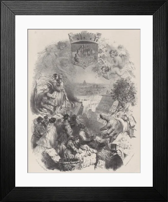 Framed Print : Title Page for Les Artistes Anciens & Modernes, Vol. IX, ca. 1848-62 Framed Print : Title Page for Les Artistes Anciens & Modernes, Vol. IX, ca. 1848-62