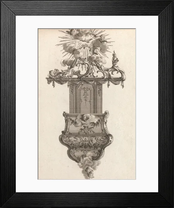 Framed Print : Design for a Pulpit, Plate 4 from an Untitled Series of Pulpit Designs, Pri Framed Print : Design for a Pulpit, Plate 4 from an Untitled Series of Pulpit Designs, Pri