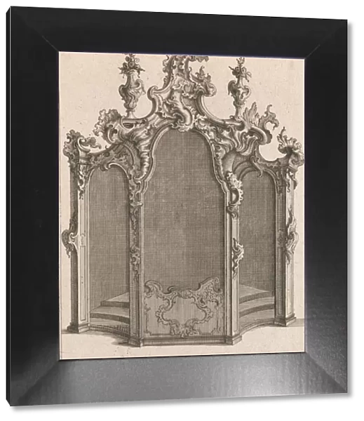 Design for a Confessional, Plate 1 from an Untitled Series of Designs for C