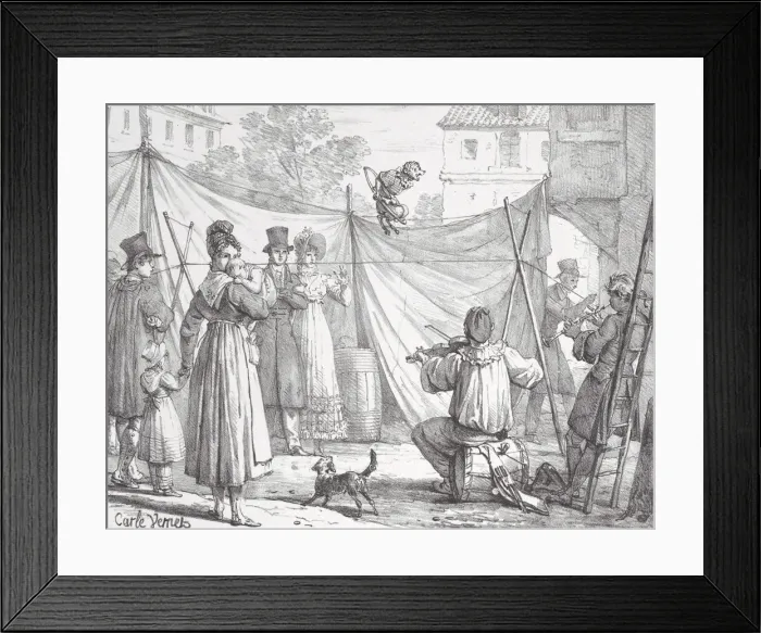 Framed Print : The Monkey and the Leopard (The Monkey), 1818. Creator: Godefroy Engelmann Framed Print : The Monkey and the Leopard (The Monkey), 1818. Creator: Godefroy Engelmann
