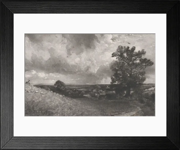 Framed Print : Noon, 1830. Creator: David Lucas Framed Print : Noon, 1830. Creator: David Lucas