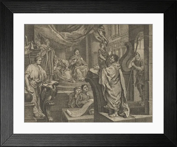 Framed Print : Sullivans Paul Before Felix, ca. 1800. Creator: Dent Framed Print : Sullivans Paul Before Felix, ca. 1800. Creator: Dent