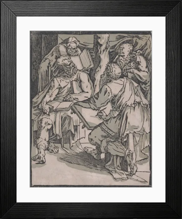 Framed Print : Four Doctors of the Church, ca. 1540-1550. Creator: Domenico Beccafumi Framed Print : Four Doctors of the Church, ca. 1540-1550. Creator: Domenico Beccafumi