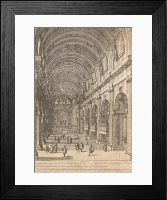 Framed Print : Decoration ordered by Cardinal de Retz in the Church of San Luigi, Rome Framed Print : Decoration ordered by Cardinal de Retz in the Church of San Luigi, Rome