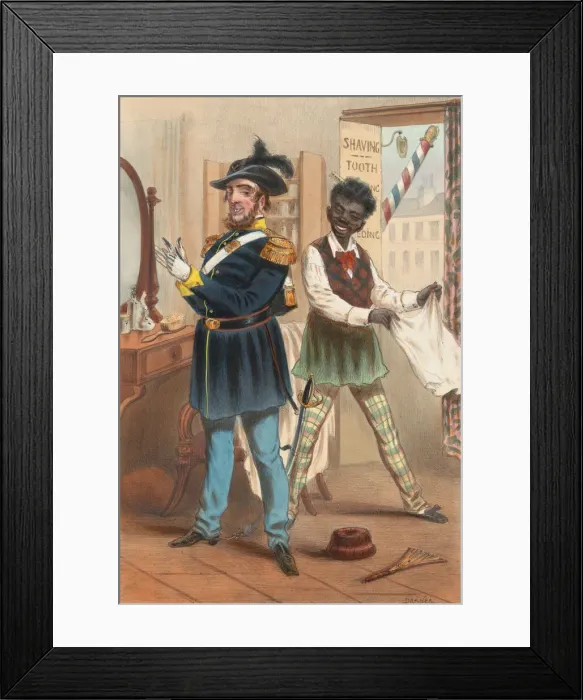 Framed Print : Etats-Unis d Amerique 1865 - Offr. de Dragons, 1865. Creator: Draner Framed Print : Etats-Unis d Amerique 1865 - Offr. de Dragons, 1865. Creator: Draner