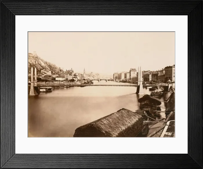 Framed Print : Lyon, ca. 1861. Creator: Edouard Baldus Framed Print : Lyon, ca. 1861. Creator: Edouard Baldus